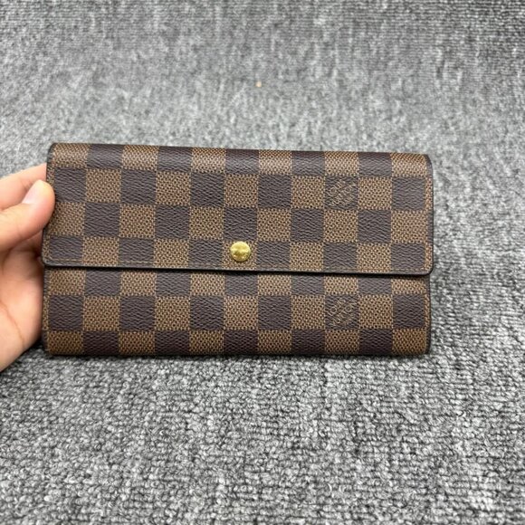 LOUIS VUITTON Portefeuille Sarah Ebene Damier Wallet 370-040825 - Picture 2 of 8